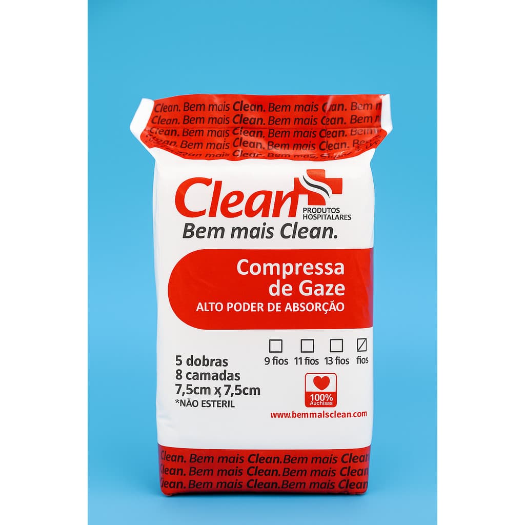 COMPRESSA GAZE NAO ESTERIL 240 GRAMAS 13 FIOS - 1 UNIDADE
