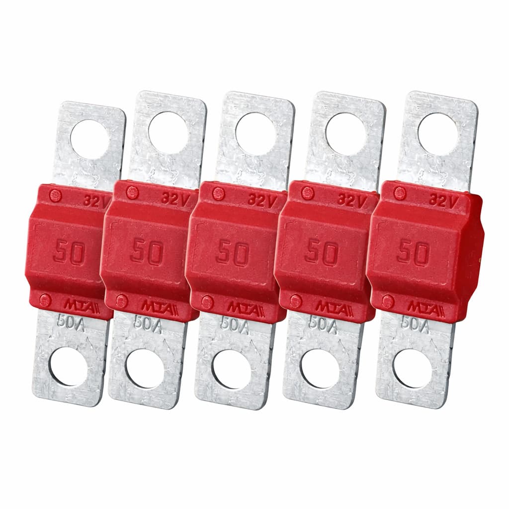 Kit 5 Fusível Midival 50A 32V Módulo Som Proteção Bateria