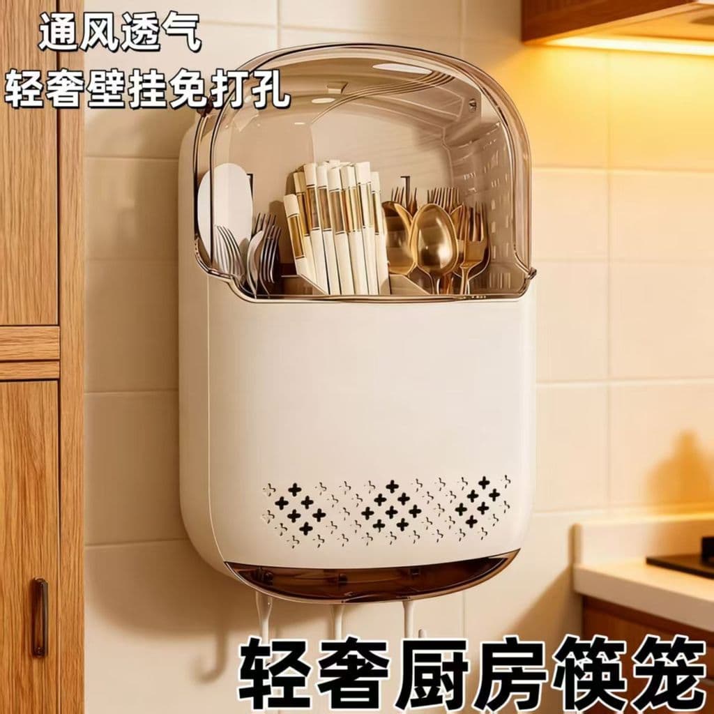 Caixa de armazenamento de pauzinhos doméstico High-End cozinha Rack de canto pauzinhos gaiola dreno colher pauzinhos tub