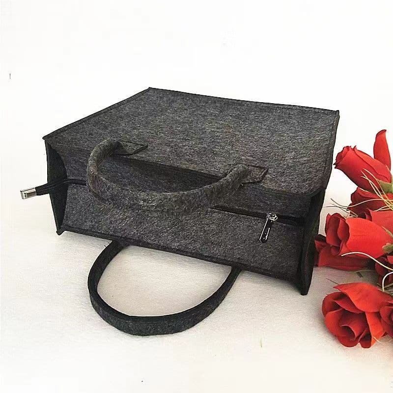Sacola espessada estilo zíper bolsa de mamãe bolsa de compras bolsa de estudante bolsa de presente influenciador com tam