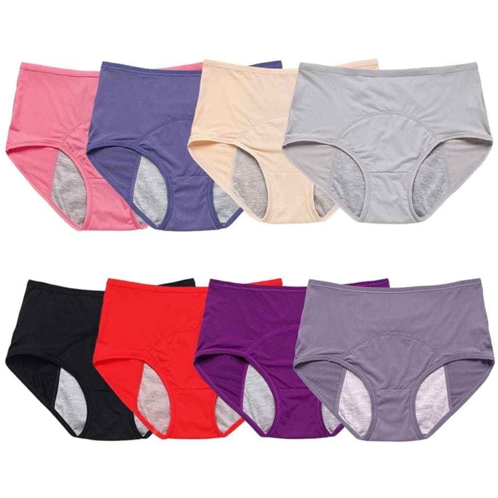 ZXYOUPING Calças Fisiológicas Femininas De Tamanho Grande , Cuecas Confortáveis E À Prova De Vazamentos L-6XL