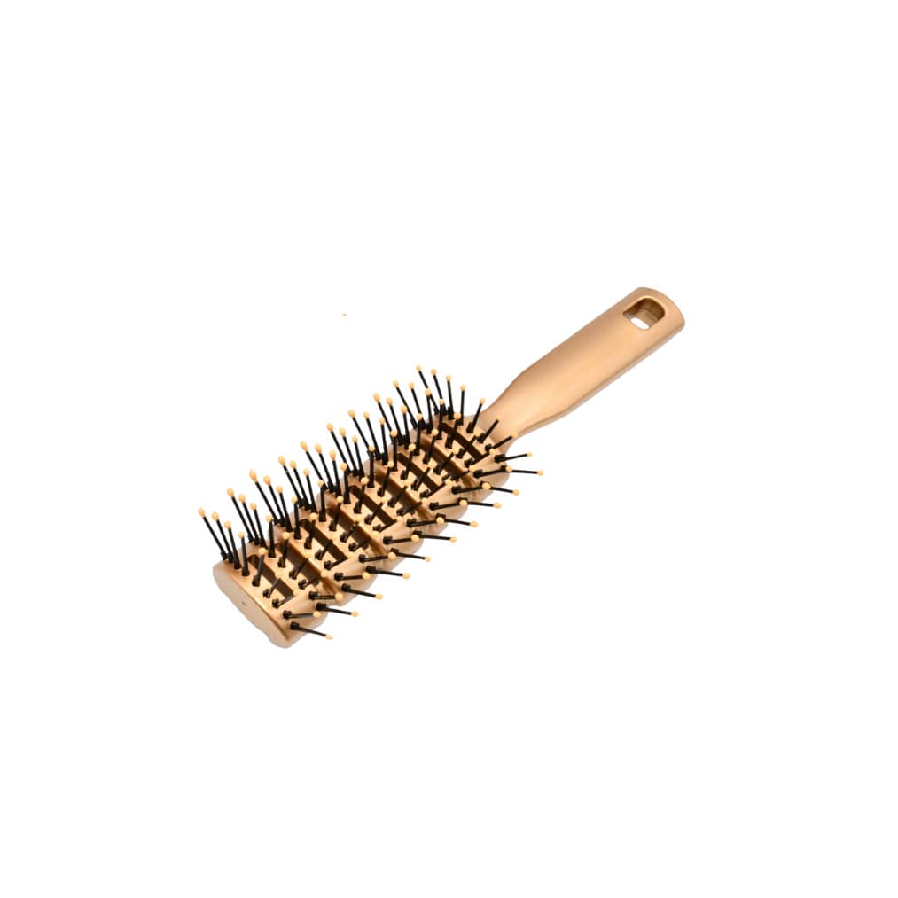 Escova Dourada Profissional pra Barbeiro e Cabeleireiro Resistente ao Calor Para Modelagem de Cabelo