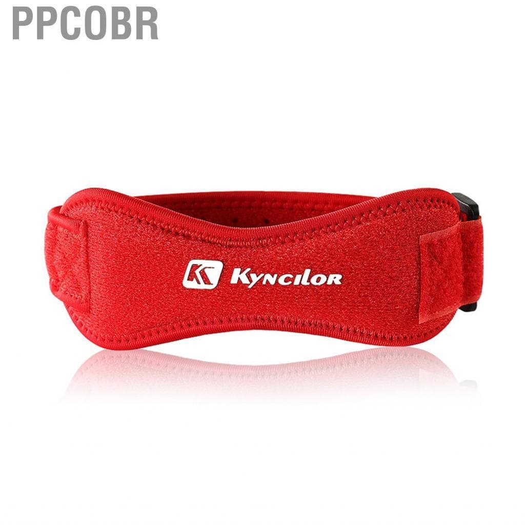 Ppcobr TwirlTide Adjustable Knee Patellar Tendon Support Strap Band Brace Pads for Outdoor Sport  Red