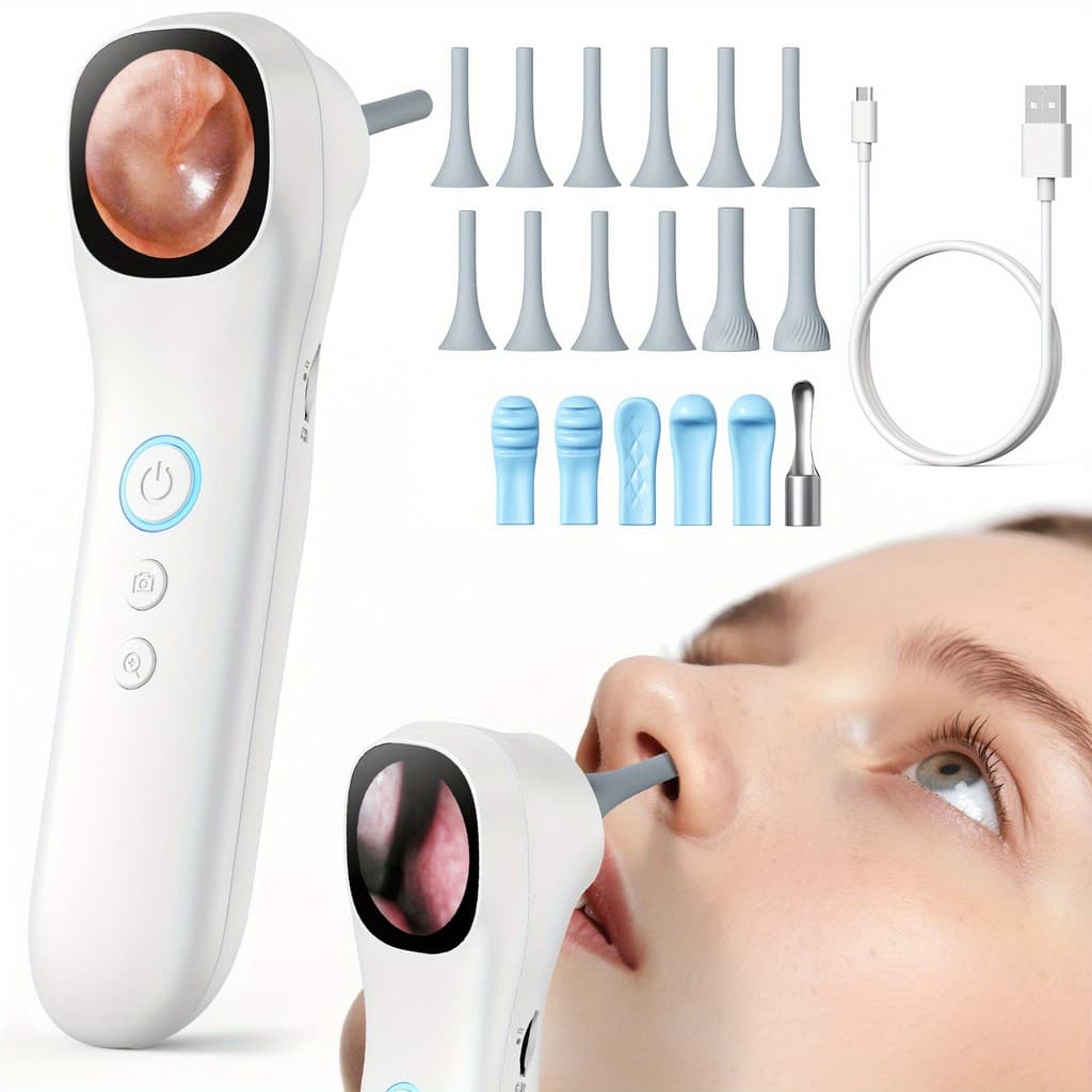 Dispositivo de diagnóstico inteligente cinco em um com tela, equipado com uma câmera intra-auricular de alta definição 1