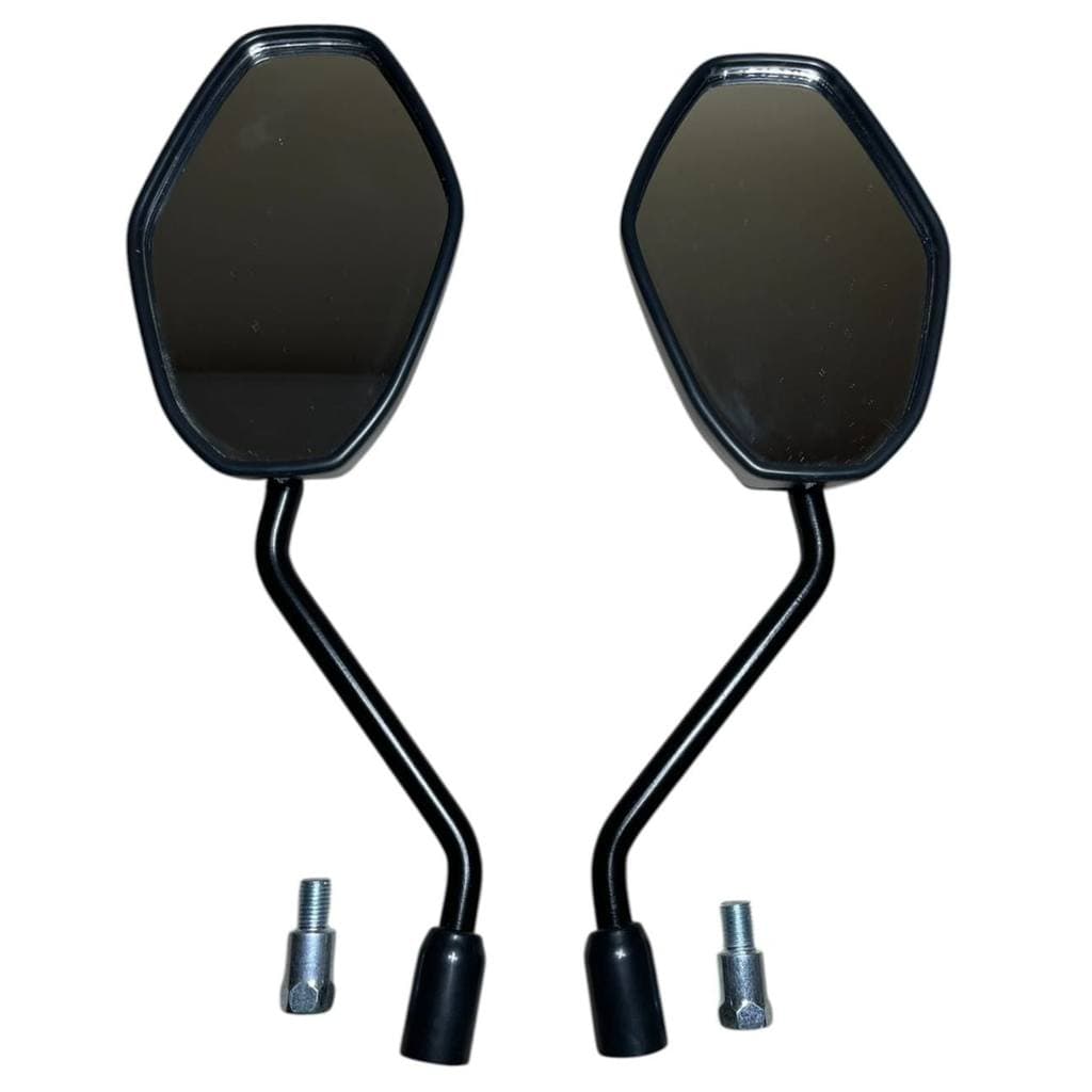 PAR RETROVISOR EMBUS MOTOBOY VERTICAL UNIVERSAL + ADAPTADOR ROSCA HONDA