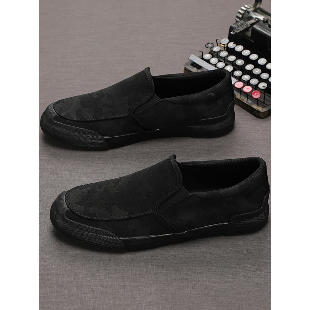 Sapatos masculinos sapatos casuais sola macia versão coreana sapatos da moda tênis masculinos respirável deslizamento-On
