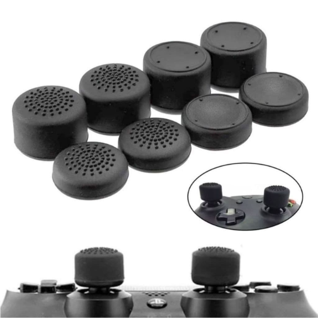 Kit 8 Grips Extensores P Analógicos Joystick PS3, PS4, PS5/ X-Box 360, ONE S/X, Series S/X