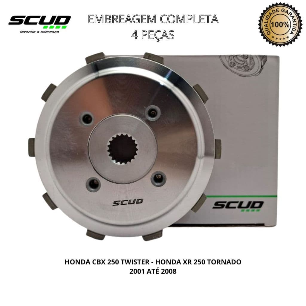 Embreagem Completa 4pçs Twister 250 Tornado 250 2001-08 - Scud