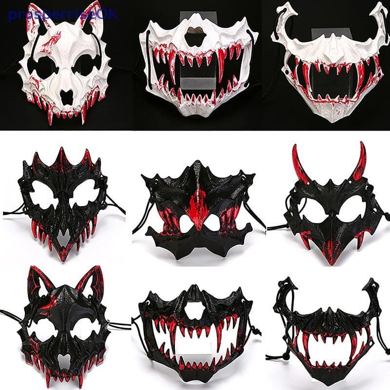 [newpros] Máscara De Caveira Animal Trajes De Vestir Para Festa De Halloween Adereços Brinquedo [pubr]