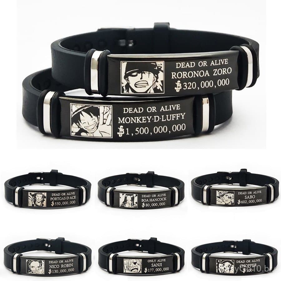 Luffy Zoro O Mesmo Aniversário Pulseira De Pulso One Piece Creative Want Cartoon Periférico Para Mulheres Homens Joias