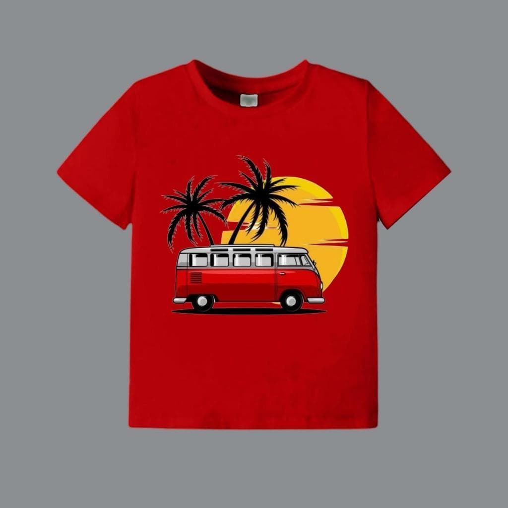 Camiseta Infantil Masculino Menino Verão Vários Modelos e Cores Kombi Paisagem