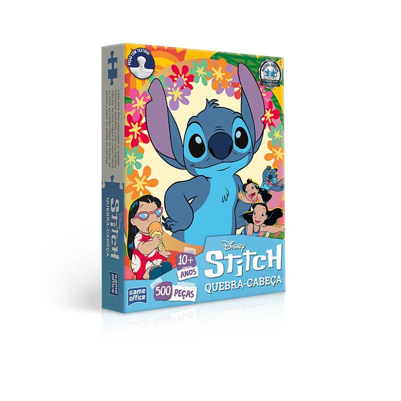 Quebra Cabeça Stitch e Lilo - 500 Peças - Toyster