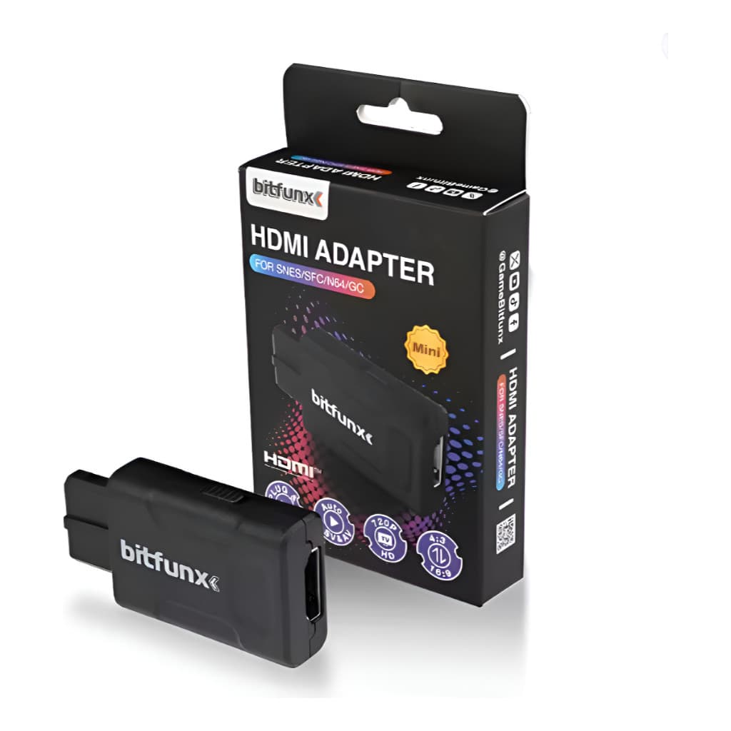 Adaptador HDMI Nintendo 64 N64 Gamecube Snes Bitfunx HD 720p