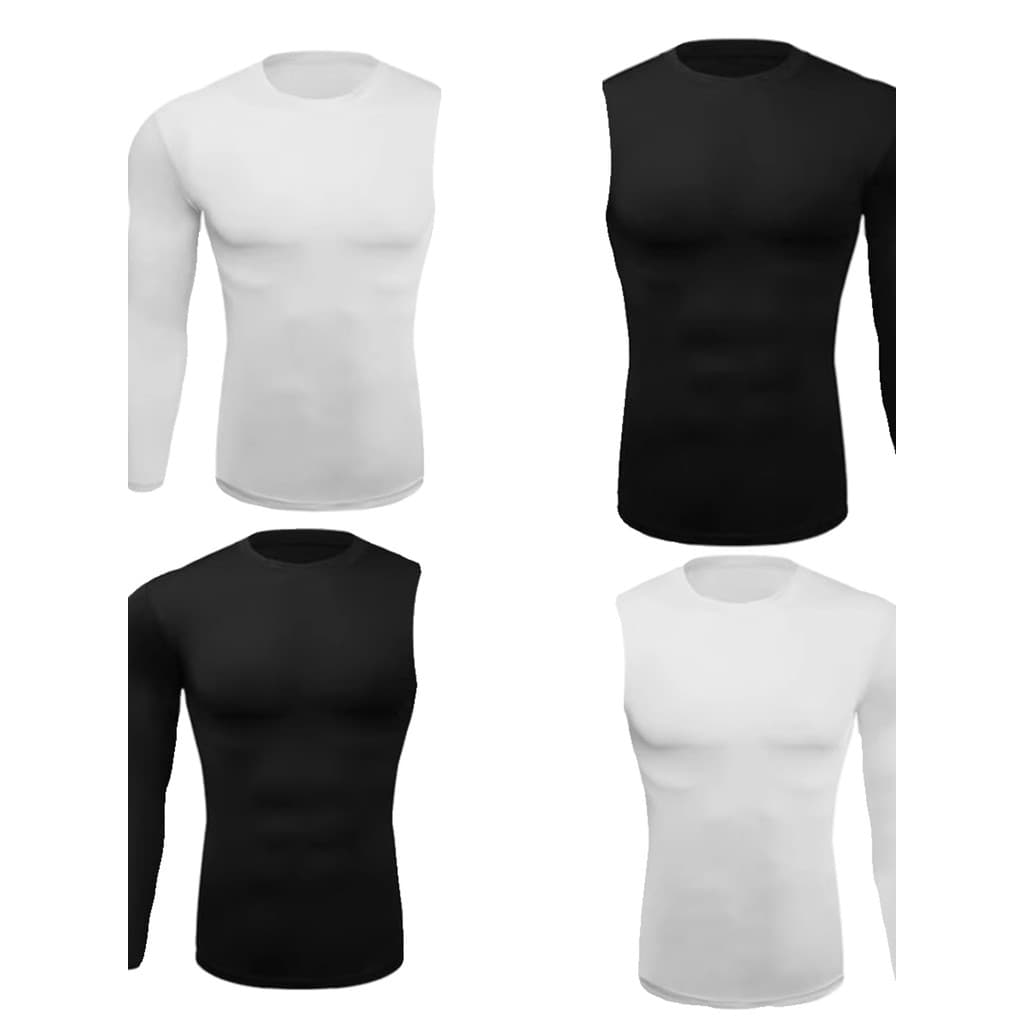 Calças esportivas masculinas de braço único, manga comprida, roupas de ginástica, secagem rápida, roupas de treinamento,