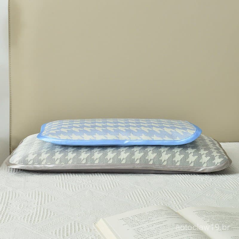 Yalu Home Textiles Nova Almofada de Seda Gelada de Verão com Casca de Trigo Sarraceno e Núcleo, Totalmente Preenchida co