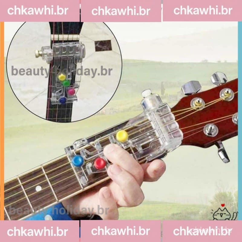 Guitar Treinador Iniciante De Violão Ferramenta De Aprendizagem De Acordes Dedo À Prova De Dor Acessórios De Prática F