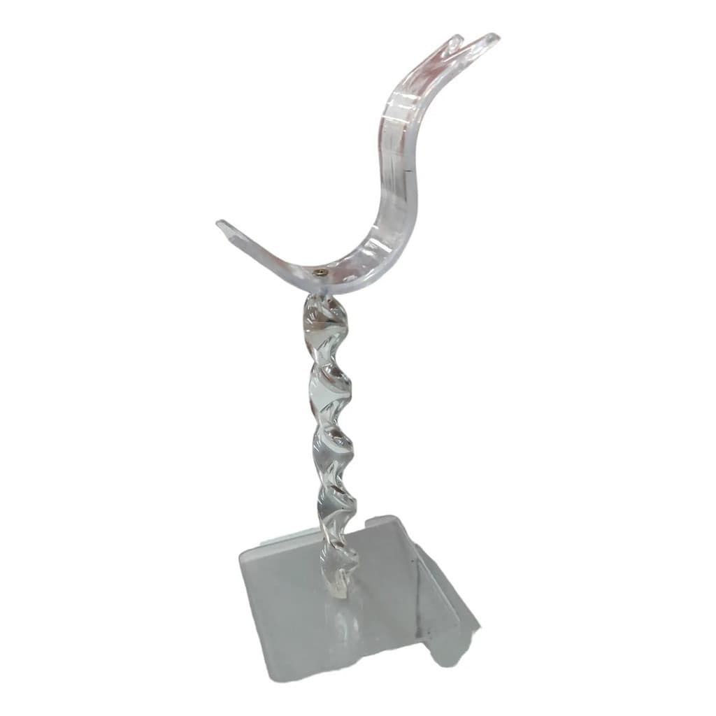 Expositor Pedestal Torcido Acrílico Para Sapato/tênis Kit5un