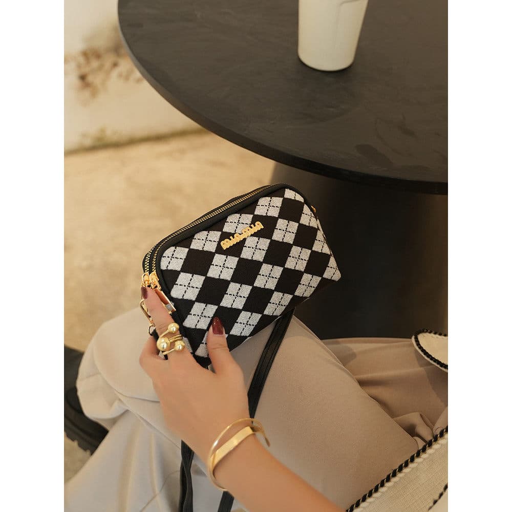 Bolsa de ombro feminina bolsa mensageiro embreagem High-End sentimento outono inverno Retro Casual moda na moda do telef