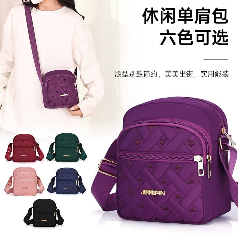 Saco de pano Casual mensageiro saco de lona de náilon ombro mãe de meia-idade saco pequeno Oxford pano feminino bolsa de
