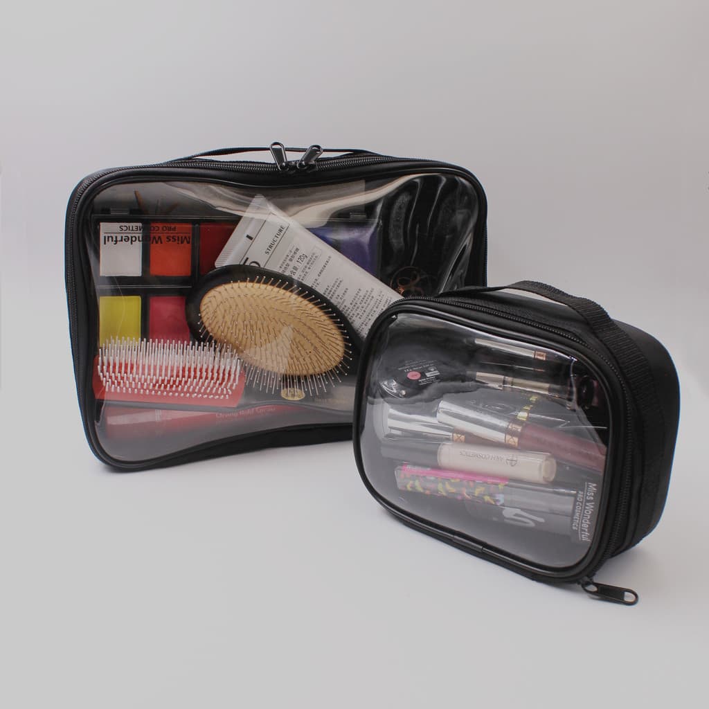 Grande cosméticos penteado ferramenta saco de armazenamento saco cosmético grande capacidade PVC à prova dwaterproof águ