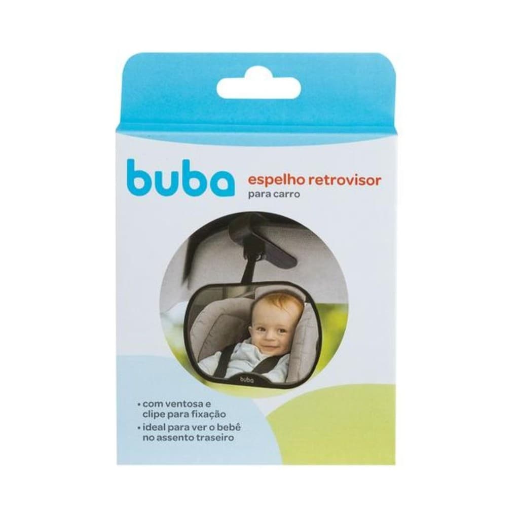 Espelho Retrovisor para Carro Buba | Visão Segura do Bebê no Banco Traseiro