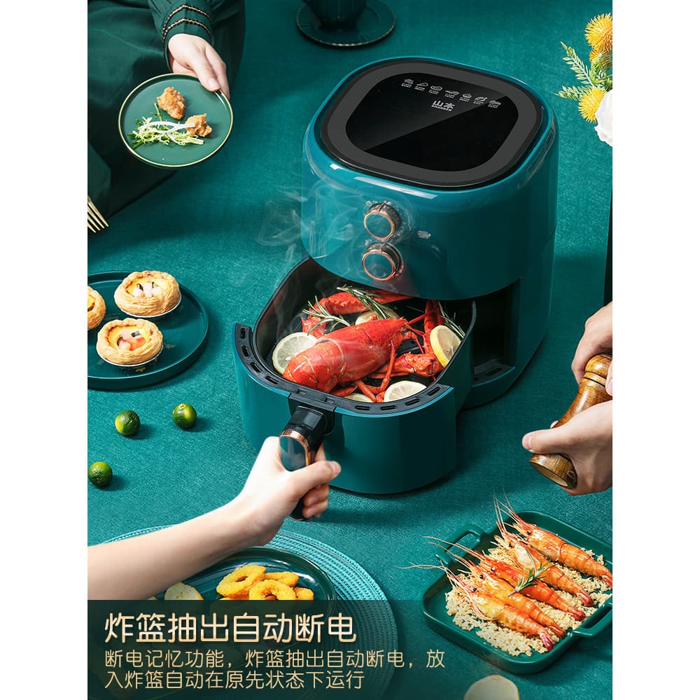 Yamamoto fritadeira de ar vídeo doméstico novo estilo forno integrado multifuncional grande capacidade fritadeira elétri