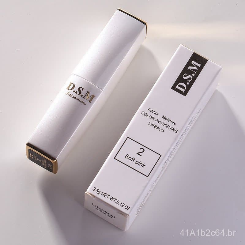 Produto popular para transmissões ao vivo: Bálsamo labial hidratante para outono e inverno, que muda de cor, incolor, má