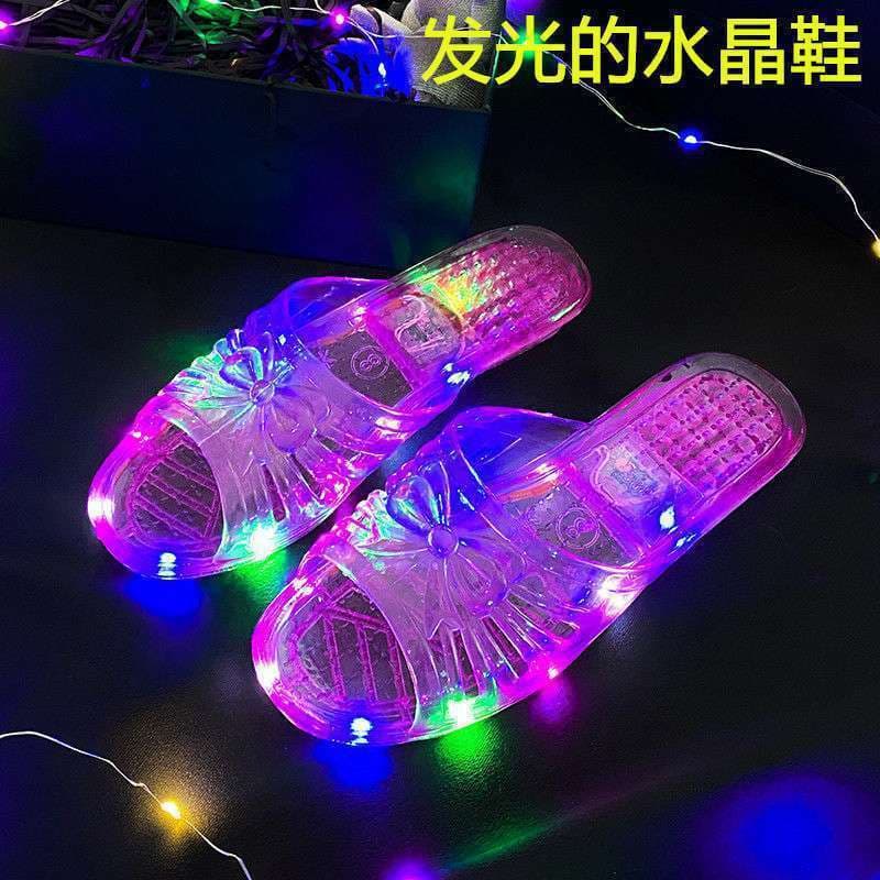 Sapatos de cristal brilhante paródia de aniversário brilhante irmã princesa engraçado moda criativa namoradas dia dos na