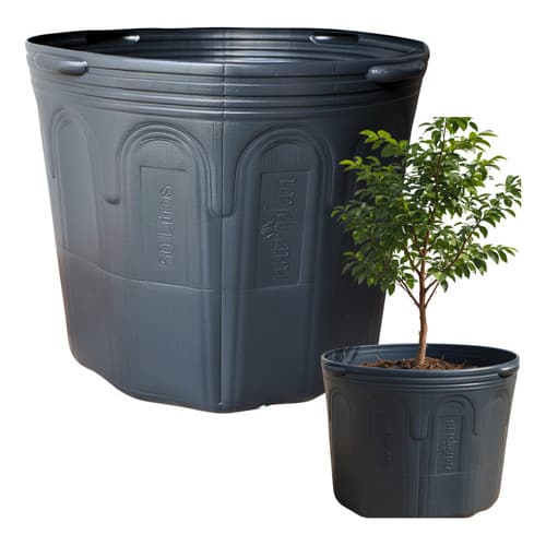 Vaso Embalagem C/alça P/mudas Preto Nutriplan 50l