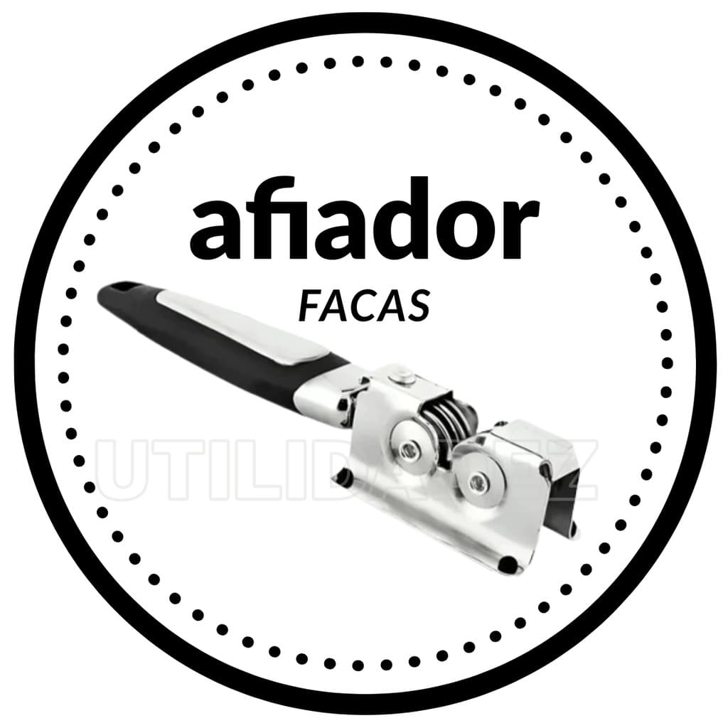 Afiador de Faca  Amola Afia Aço Inox Cozinha Bar Restaurante Gourmet Industrial a