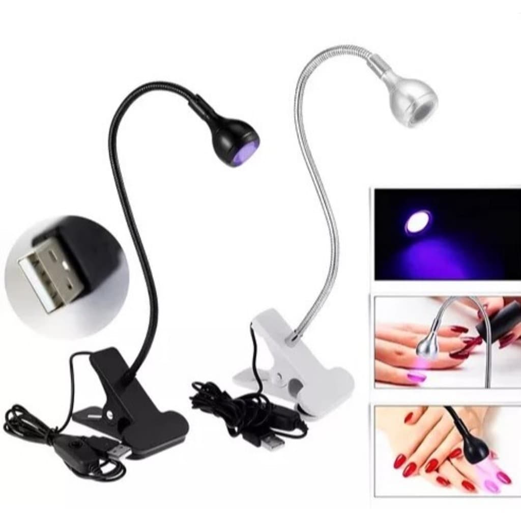 Mini cabine lanterna clip de mesa led uv secagem gel Para Unhas Polygel manicure