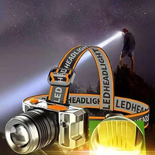 Lanterna Tatica De Cabeca Led Com Zoom E Sensor Alto Lumens
