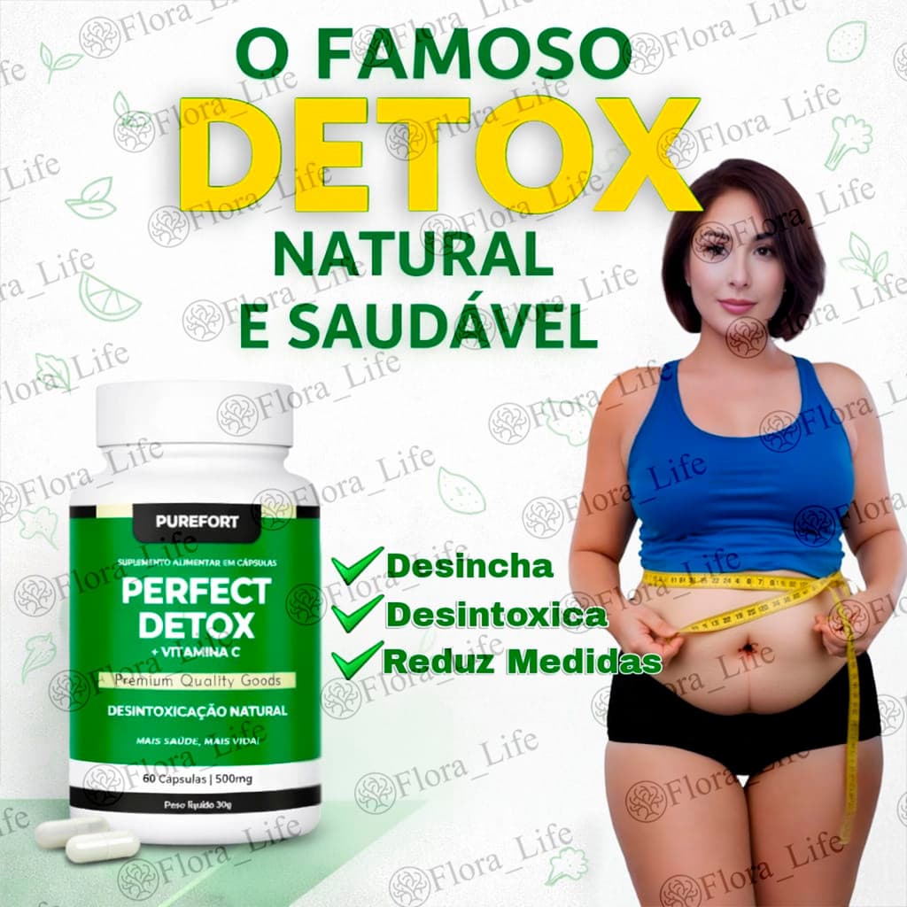Perfect De'tox | Suplemento natural | Original | Purefort | Legítimo