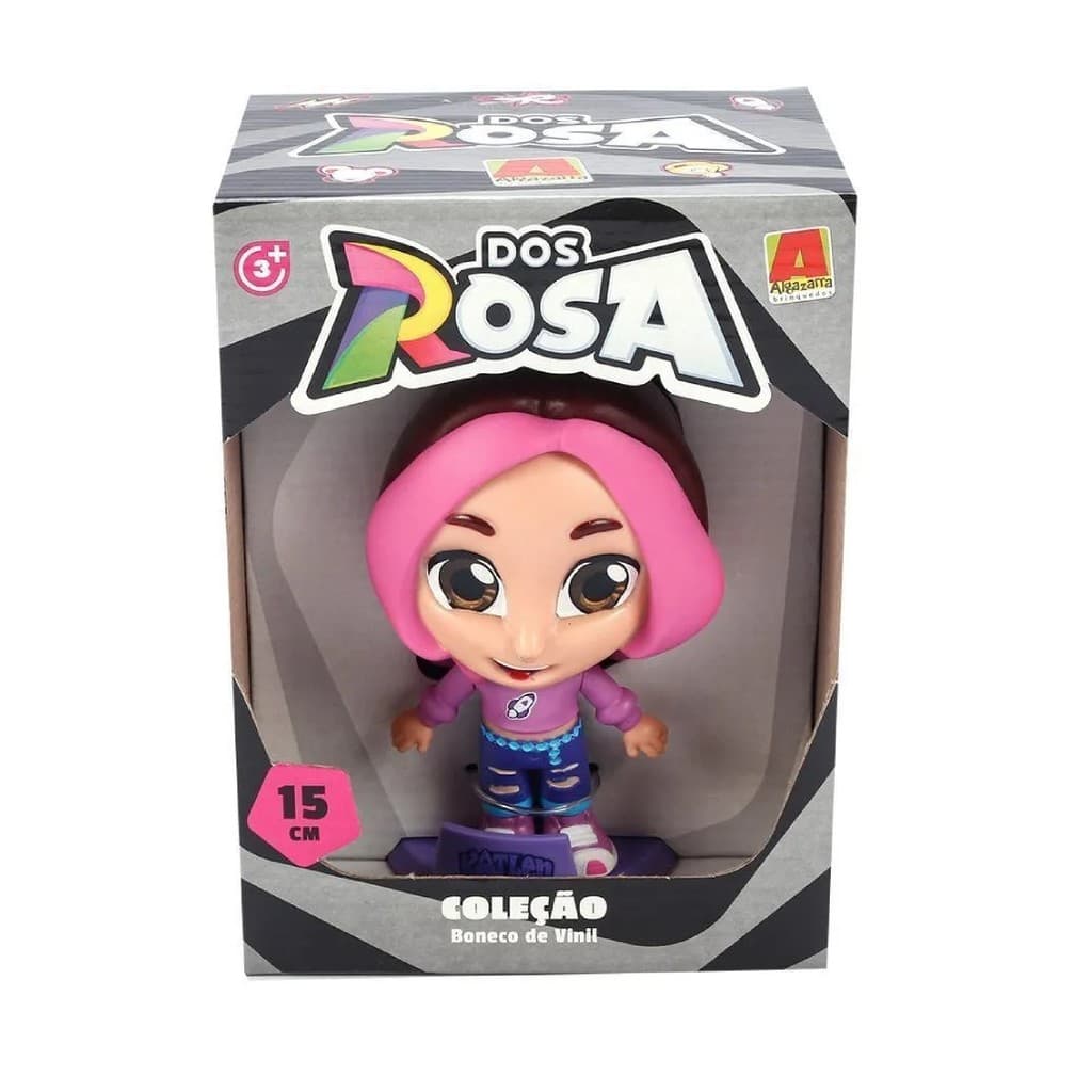 Boneca Vinil Katlen Emily Vick 15cm dos Rosa
