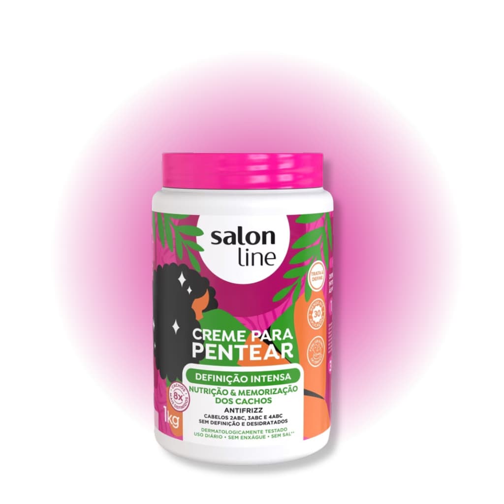 Creme Pentear Salon Line Nutrição Definição Intensa Anti Frizz 1Kg