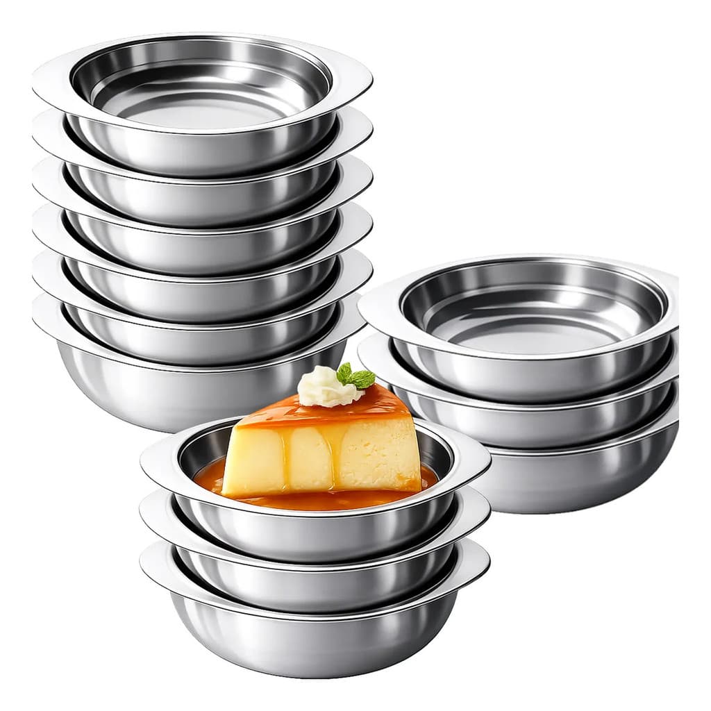 Kit 12 Mini Tigela Tigelinha Inox 90ml Servir Hotel Casa Top