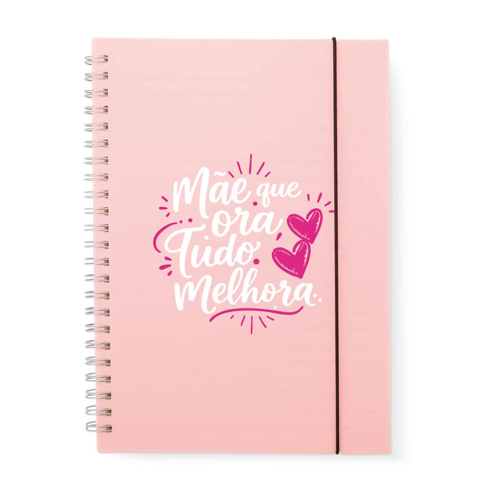 Caderno A5 Pautado Dia Das Mães Com Frase Cristã Evangélica