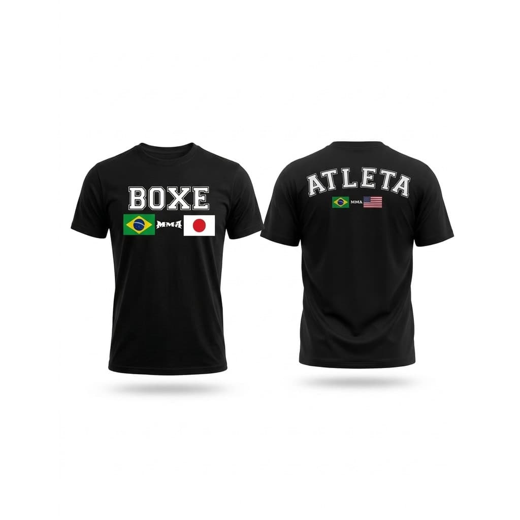 Camisa De Boxe Atleta Treino Luta Boxing Masculina Academia