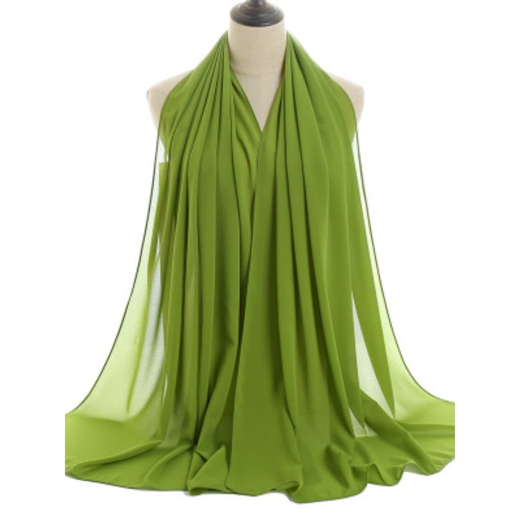 Monocromático étnico pérola Chiffon bolha cachecol lenço xale primavera outono inverno de alta qualidade feminino 10 peç