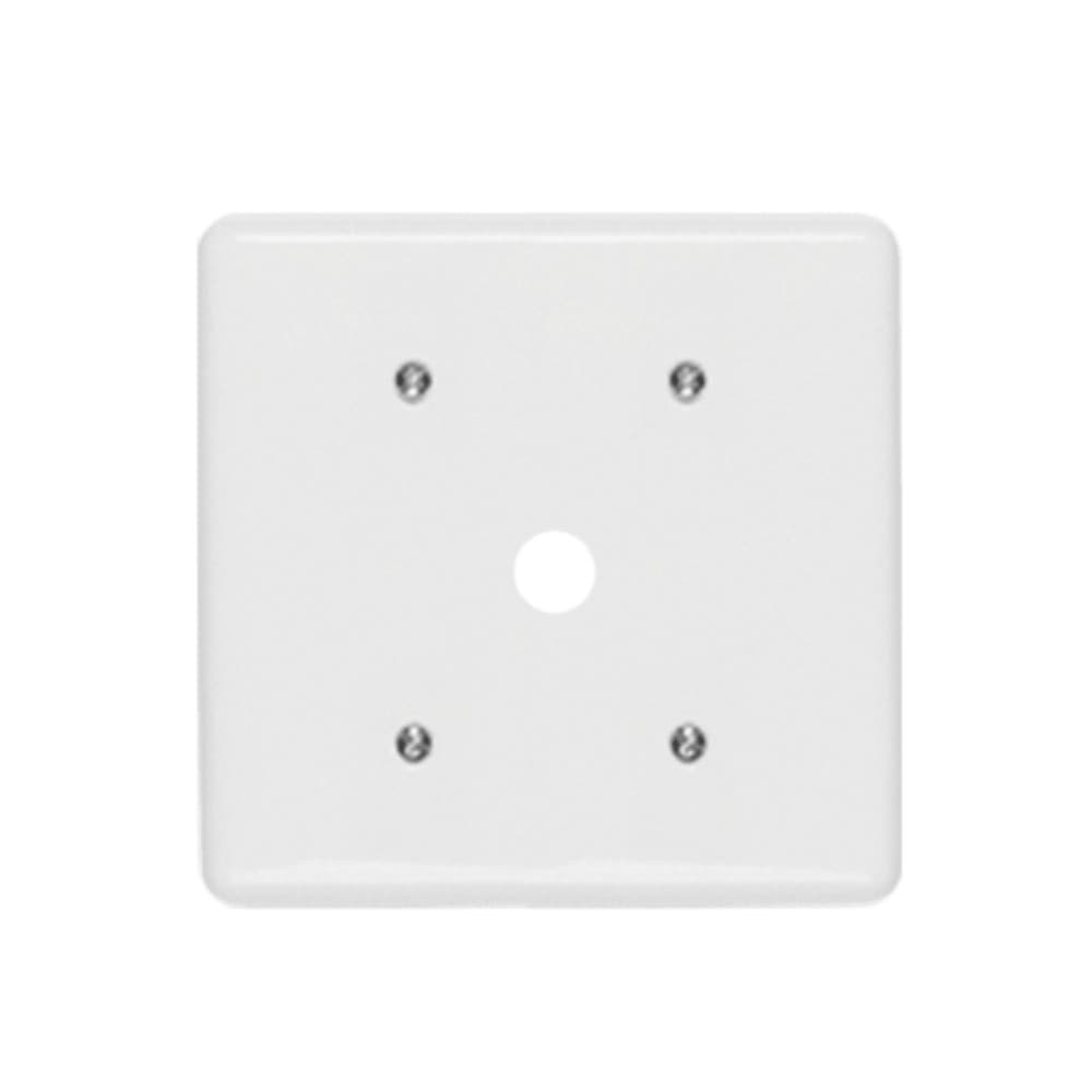 Placa 4x4 Com Suporte Saida Fio Central Ilumi Stylus Branco