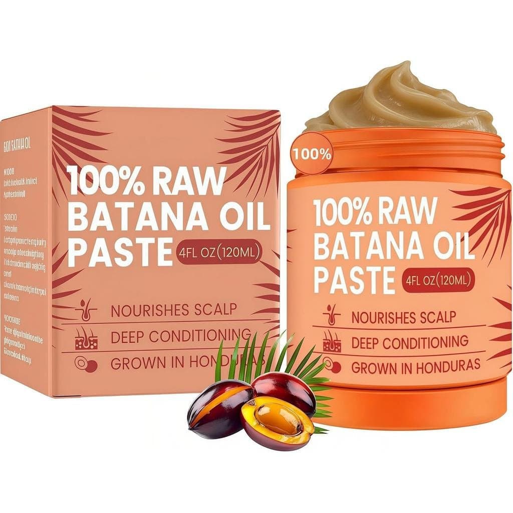 Angel Silk Pasta de Óleo de Batana 100% Puro, Óleo de Batana para Crescimento Capilar, Reduz a Queda de Cabelo, Combat