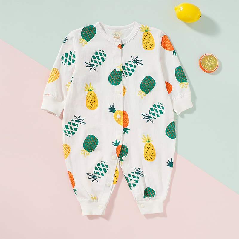 Pijama para bebês meninas estilo fino roupas respiráveis de verão