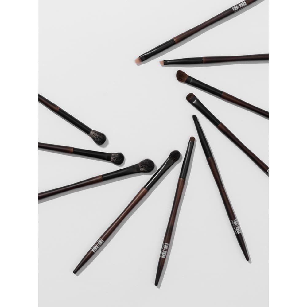 Estrela bolso código preto escova de olho 10 pçs Animal cabelo sombra escova lã pônei cabelo maquiagem escova conjunto e