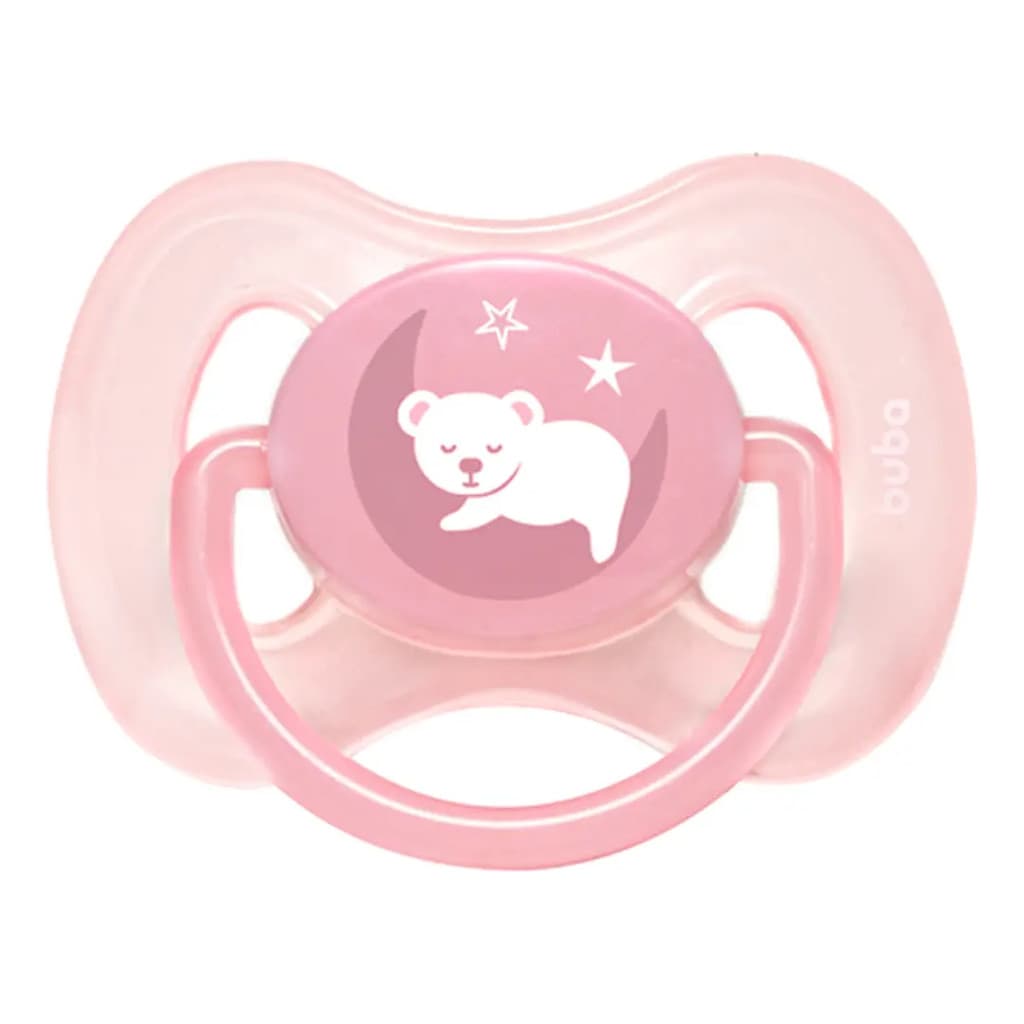 Chupeta Comfort Tamanho 2 Ursinho Rosa - Buba
