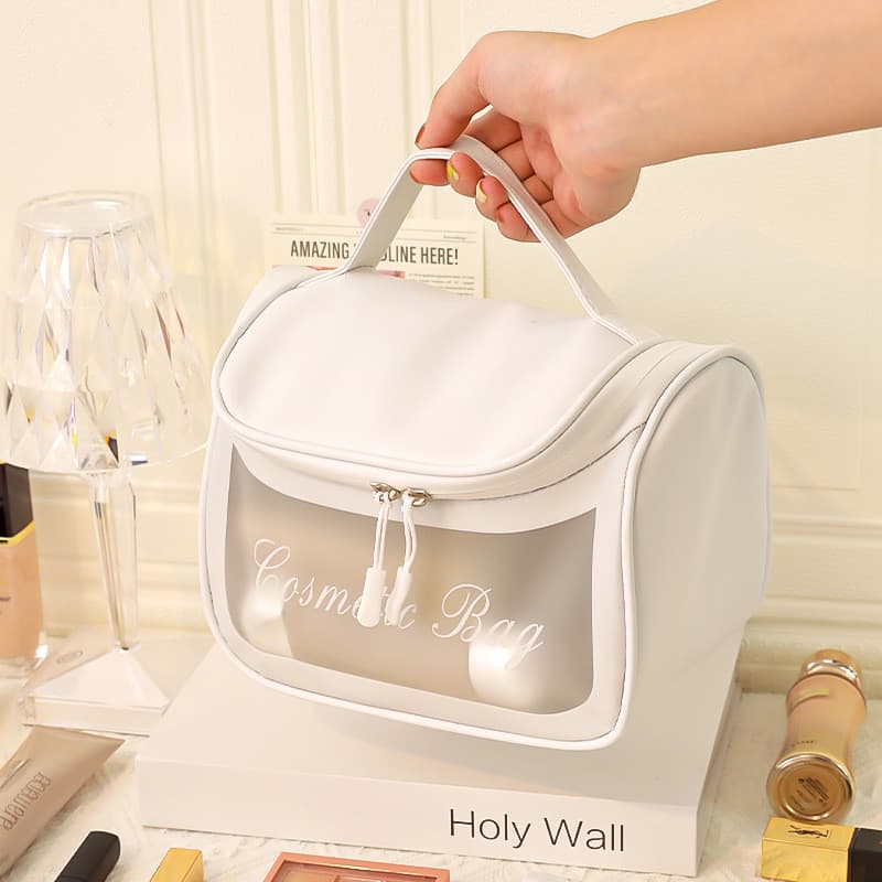 Grande capacidade saco cosmético lápis caso feminino portátil Super grande High-End sentir simples 2021 novo estilo bens