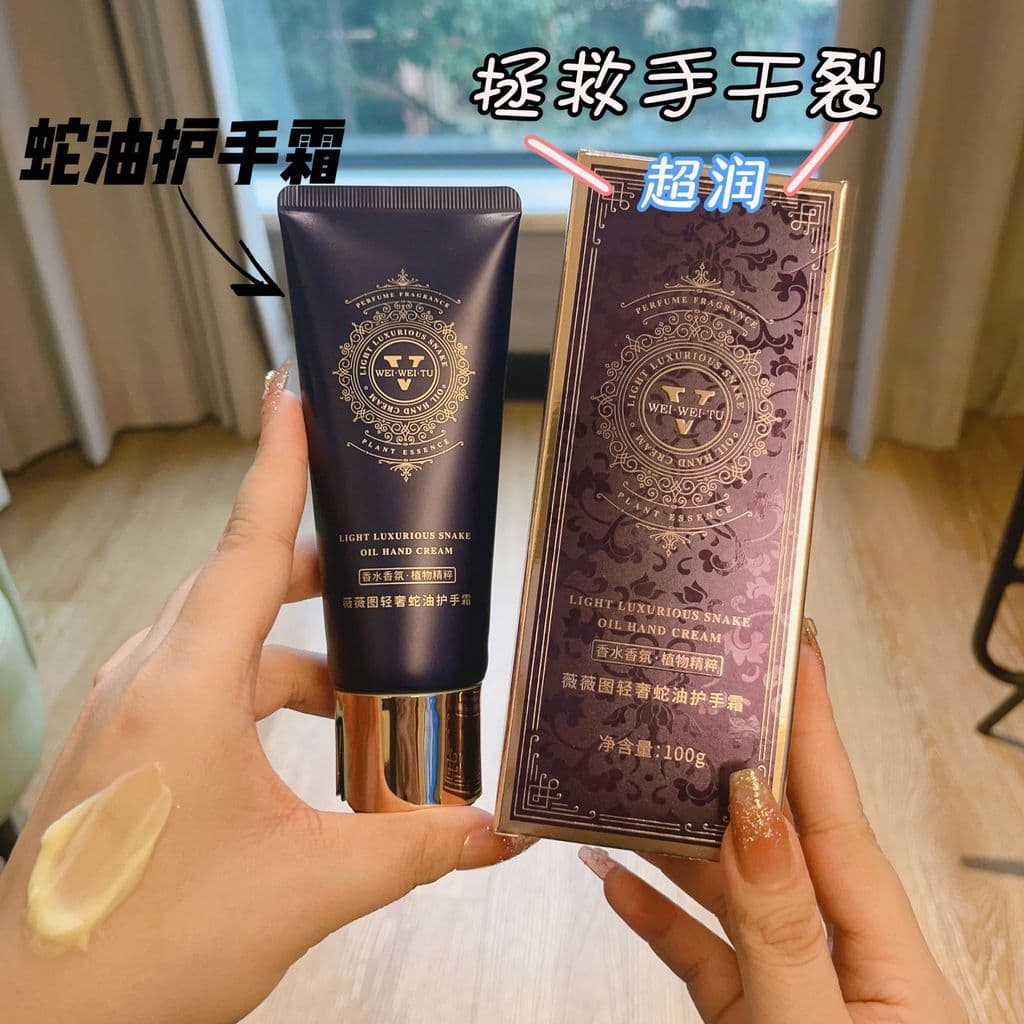 Vivito luz luxo óleo de cobra óleo essencial creme para as mãos outono inverno estudantes hidratante hidratante endureci