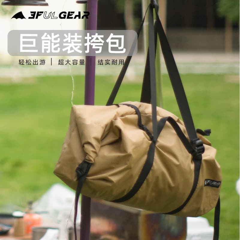 Sanfeng bolsa de embalagem ao ar livre, resistente ao desgaste, tecido Oxford, bolsa de ombro para viagem, acampamento,