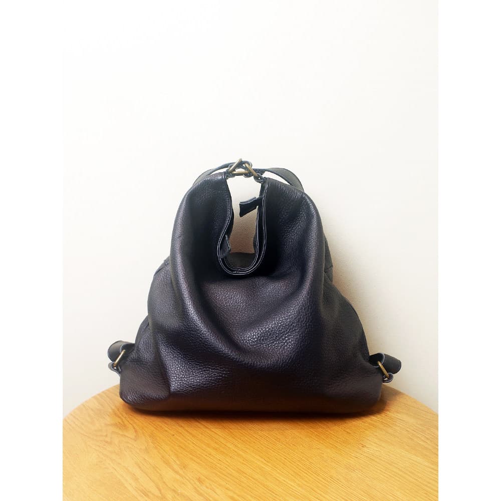Mochila feminina de couro genuíno, mochila de dupla utilização, grande capacidade, primeira camada, bolsa feminina de co