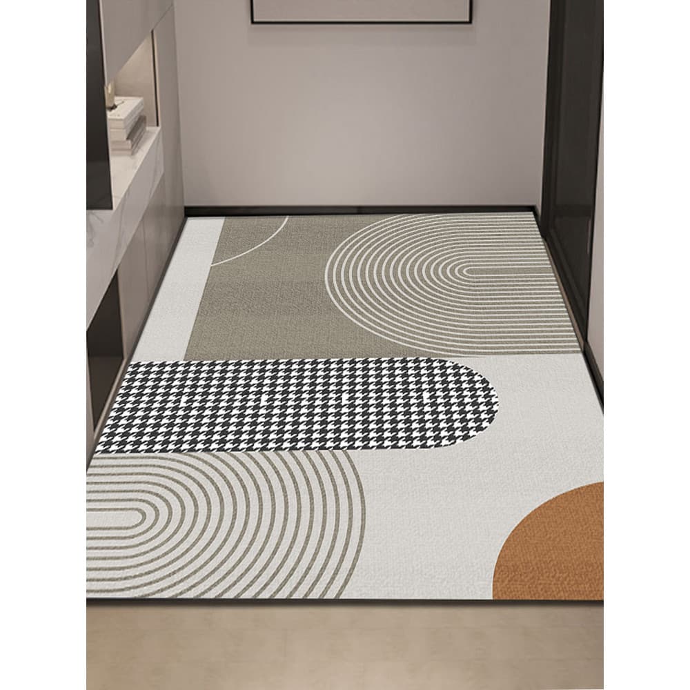 Tapete moderno e minimalista, entrada doméstica, banheiro, cortável, resistente ao desgaste, banheiro, antiderrapante