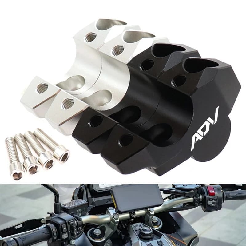 CNC Alumínio Motocicleta Guiador Riser 30mm Braçadeira De Aumento Acessórios Da Novo Apto Para Honda ADV350 ADV160 ADV15